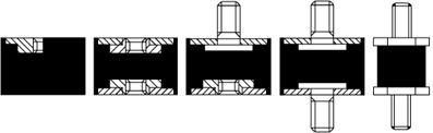 Anti vibration bobbins